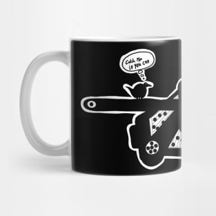 bird on tank Mug